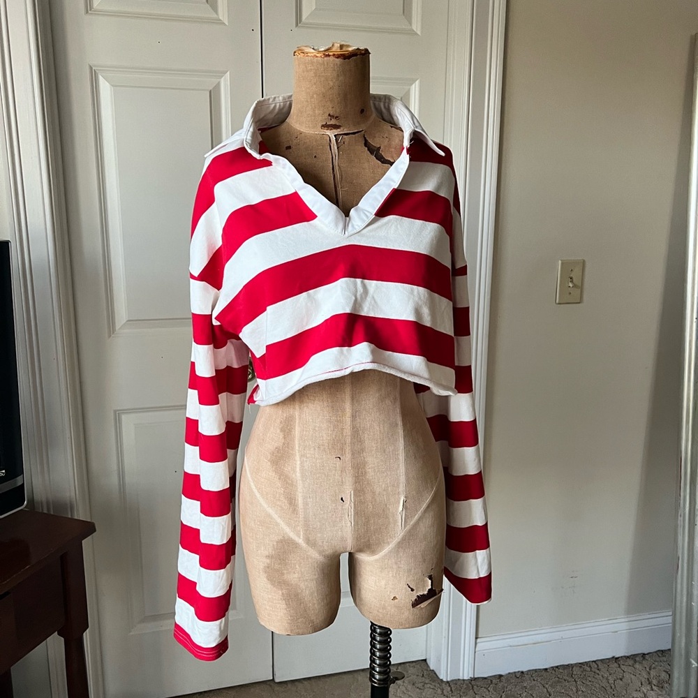 Long Sleeves Crop Top